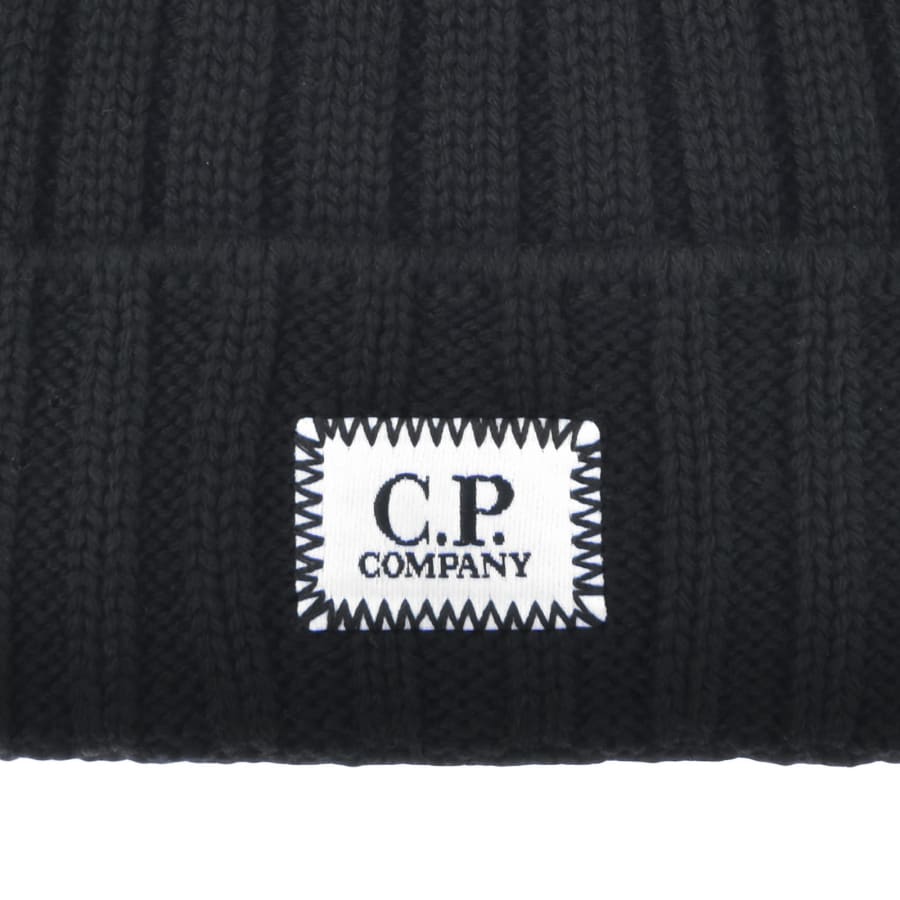 CP Company Merino Wool Beanie Hat Navy Mainline Menswear Sweden